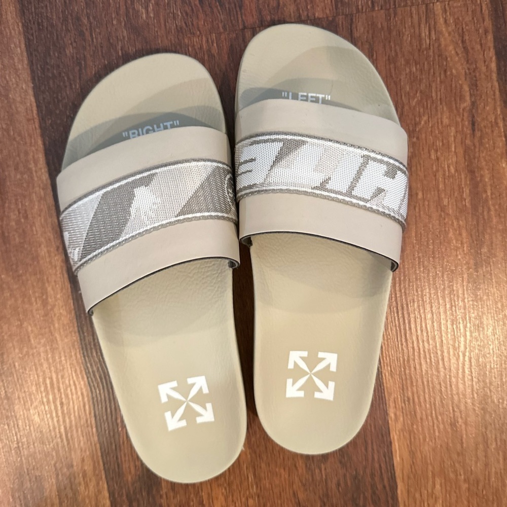 Off White Slides Sandals